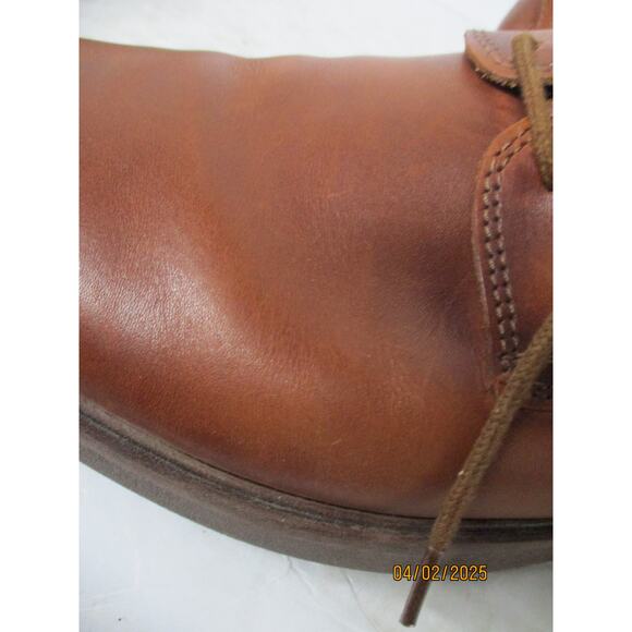USED Clarks Mens Malwood Lace Leather Shoe, Tan Leather- Size 9 main image 13